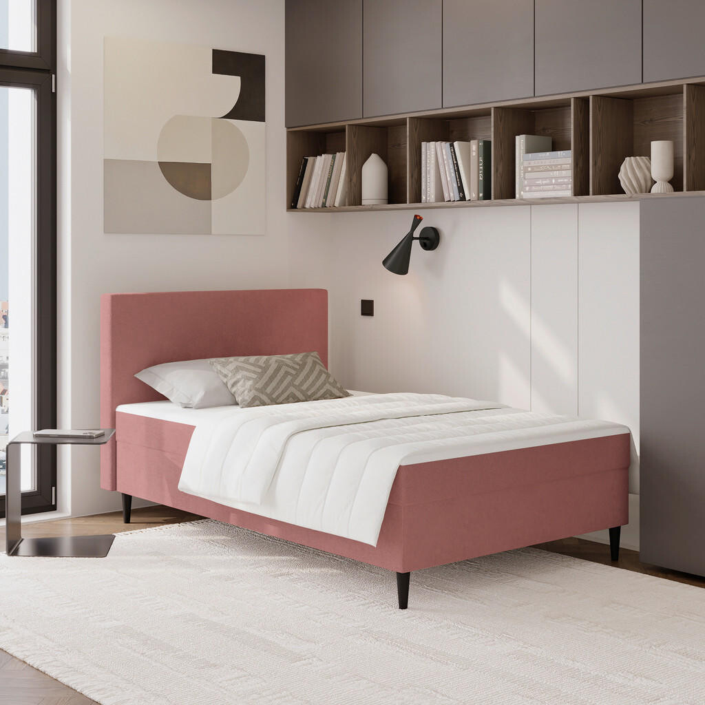 P & B AMERICKÁ POSTEL, 90/200 cm, růžová