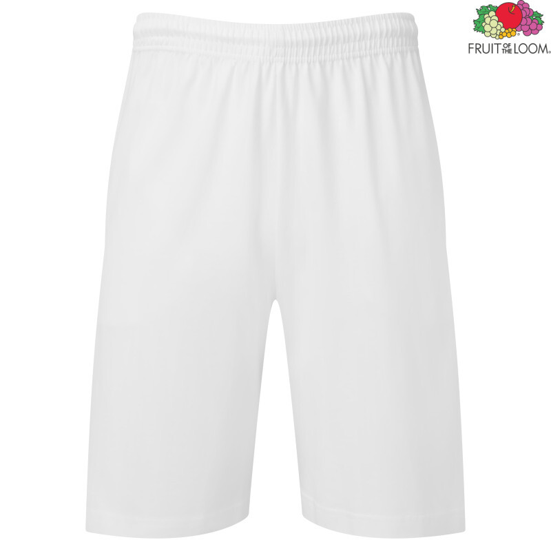Men's White Shorts Iconic 195 Jersey Fruit of the Loom
