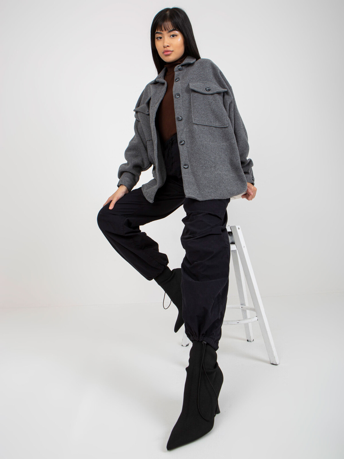 Shirt-DN-KS-4005.99P-dark gray