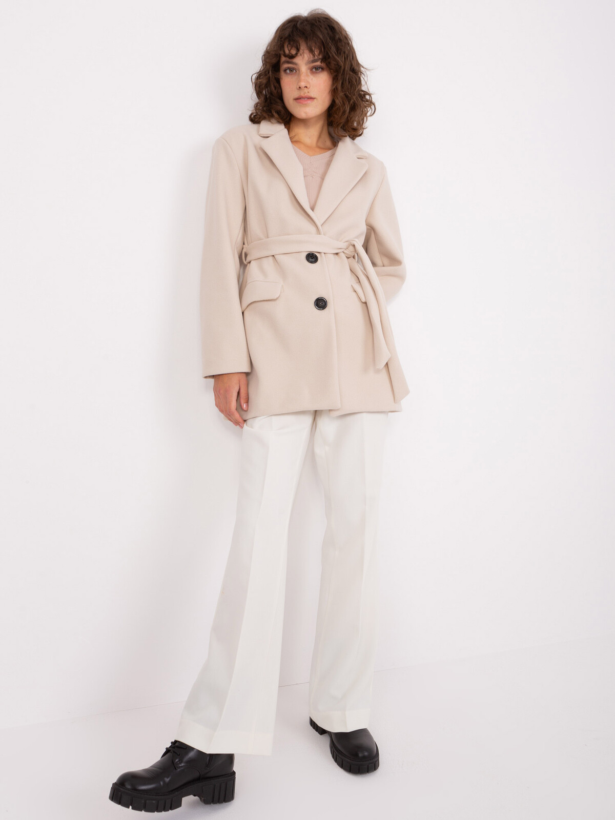 Coat TW-PL-BI-2022320.01X-light beige