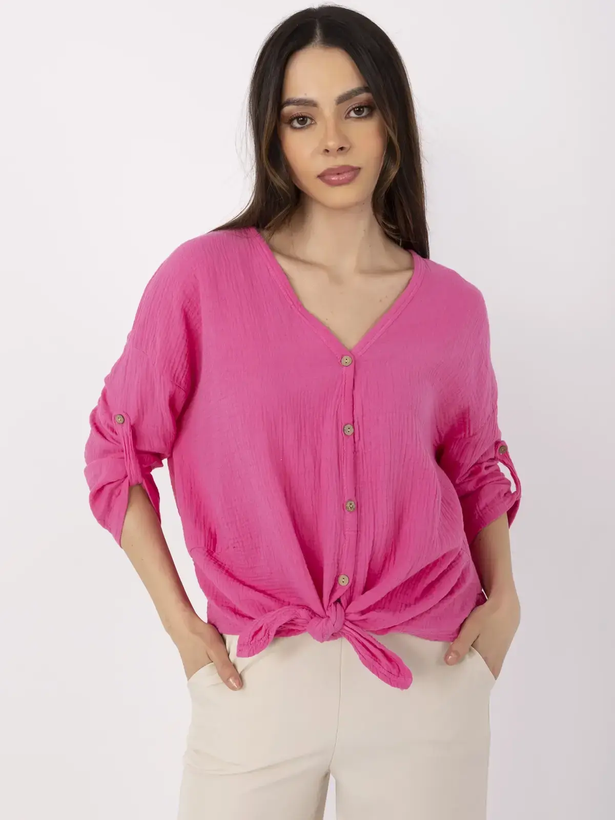 Shirt-DHJ-KS-25108.60P-fluo pink
