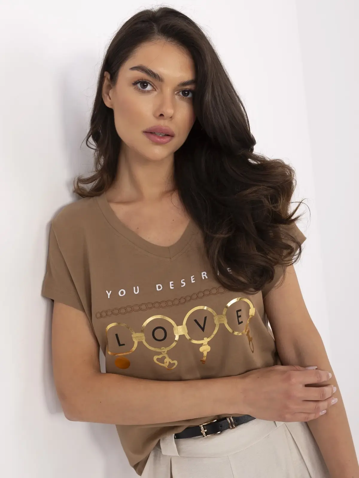 T-shirt-CLM-TS-1729.86-light brown