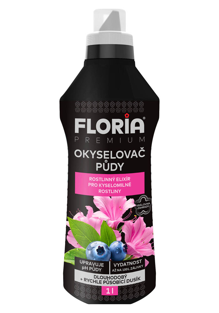 AGRO CS FLORIA PREMIUM Okyselovač a kapalné hnojivo pro kyselomilné rostliny 1 l