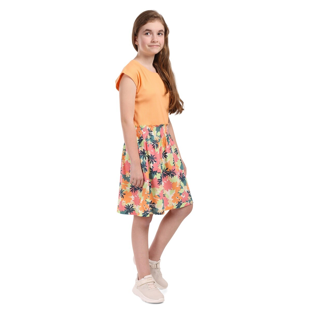 Dětské letní šaty nax werwo oranžová 104-110