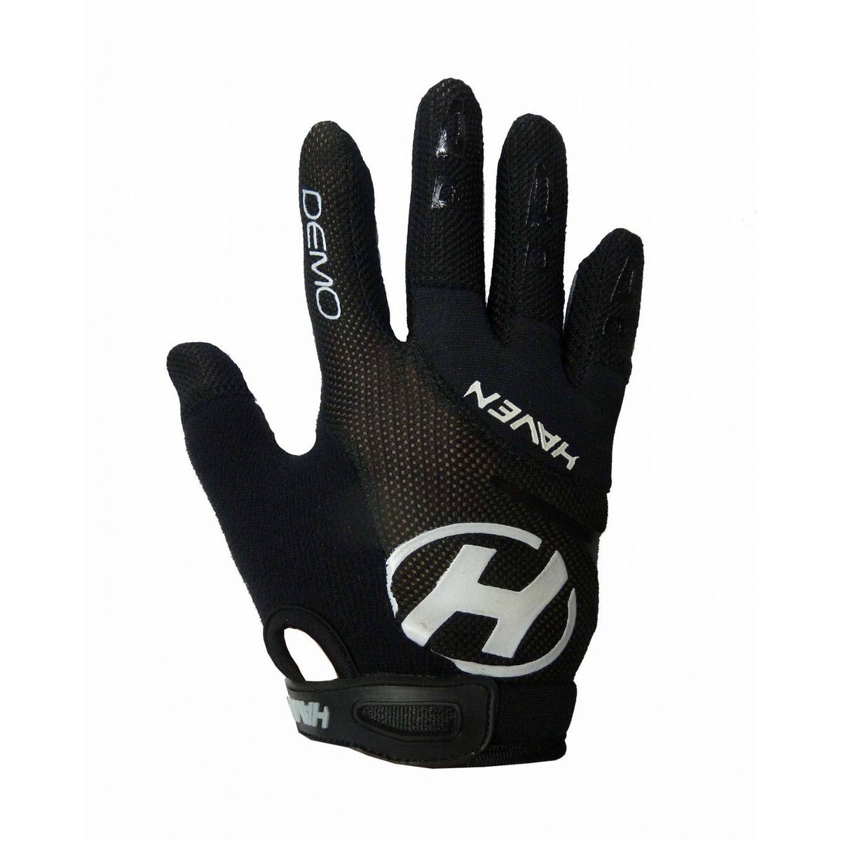 Rukavice dětské dlouhoprsté Haven Demo Long - černé-bílé, 4-6 let