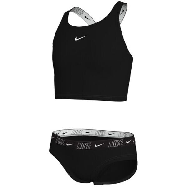 Nike NIKE LOGO TAPE Dívčí plavky, černá, velikost