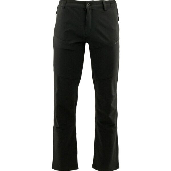 ALPINE PRO MUSAR Pánské softshellové kalhoty, černá, velikost