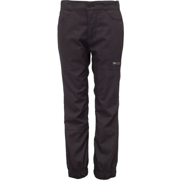 ALPINE PRO OLEFO Dětské outdoorové kalhoty, černá, velikost