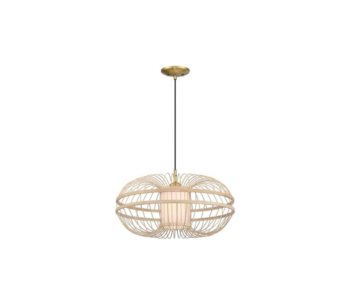 Westinghouse Westinghouse 61255 - Lustr na lanku TULCEA 1xE27/60W/230V bambus