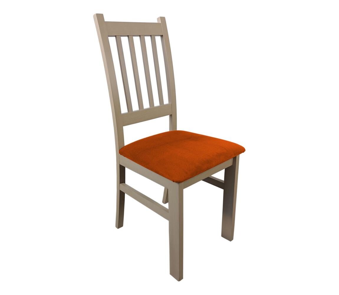 Femix Jídelní židle SIMON buk/oranžová