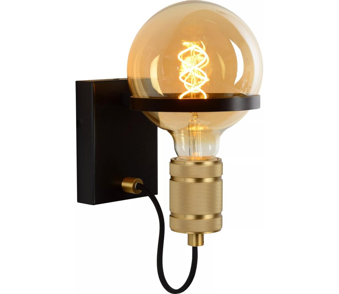 Lucide Lucide 30271/01/30 - Nástěnná lampa OTTELIEN 1xE27/60W/230V černá