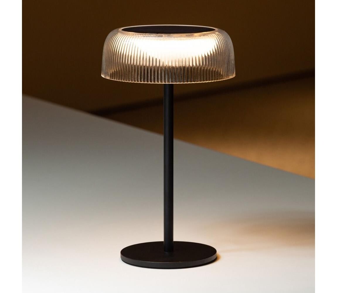 Zuma Line Zuma Line DT33111-LED Stm. solární nab. lampa BLUET LED/2,5W/2000 mAh IP44 černá