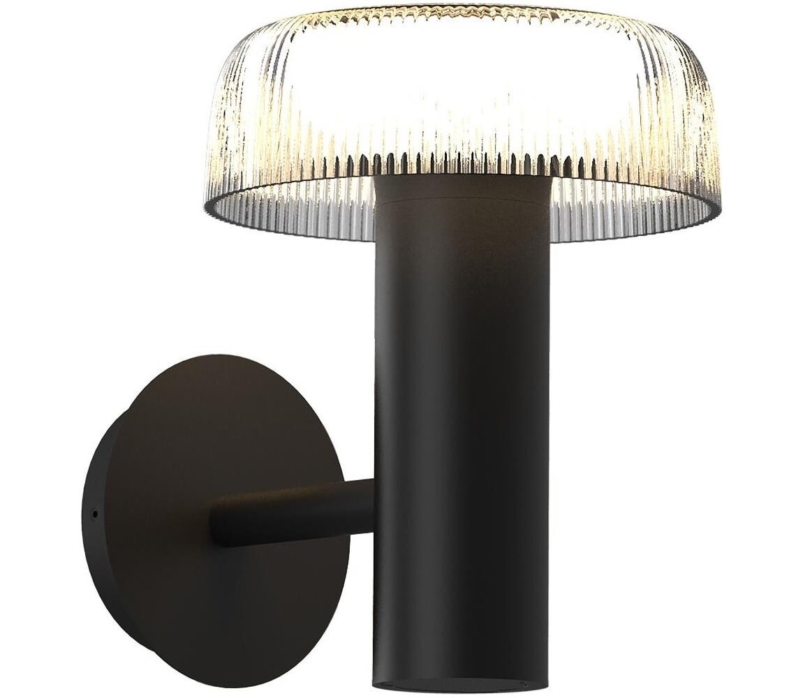 Zuma Line Zuma Line WT33111 - LED Solární nástěnná lampa BLUET LED/2,5W/2000mAh IP44 černá