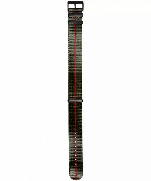 Traser řemen textilní pro P67 Officer Automatik zeleno-červený - 22 mm