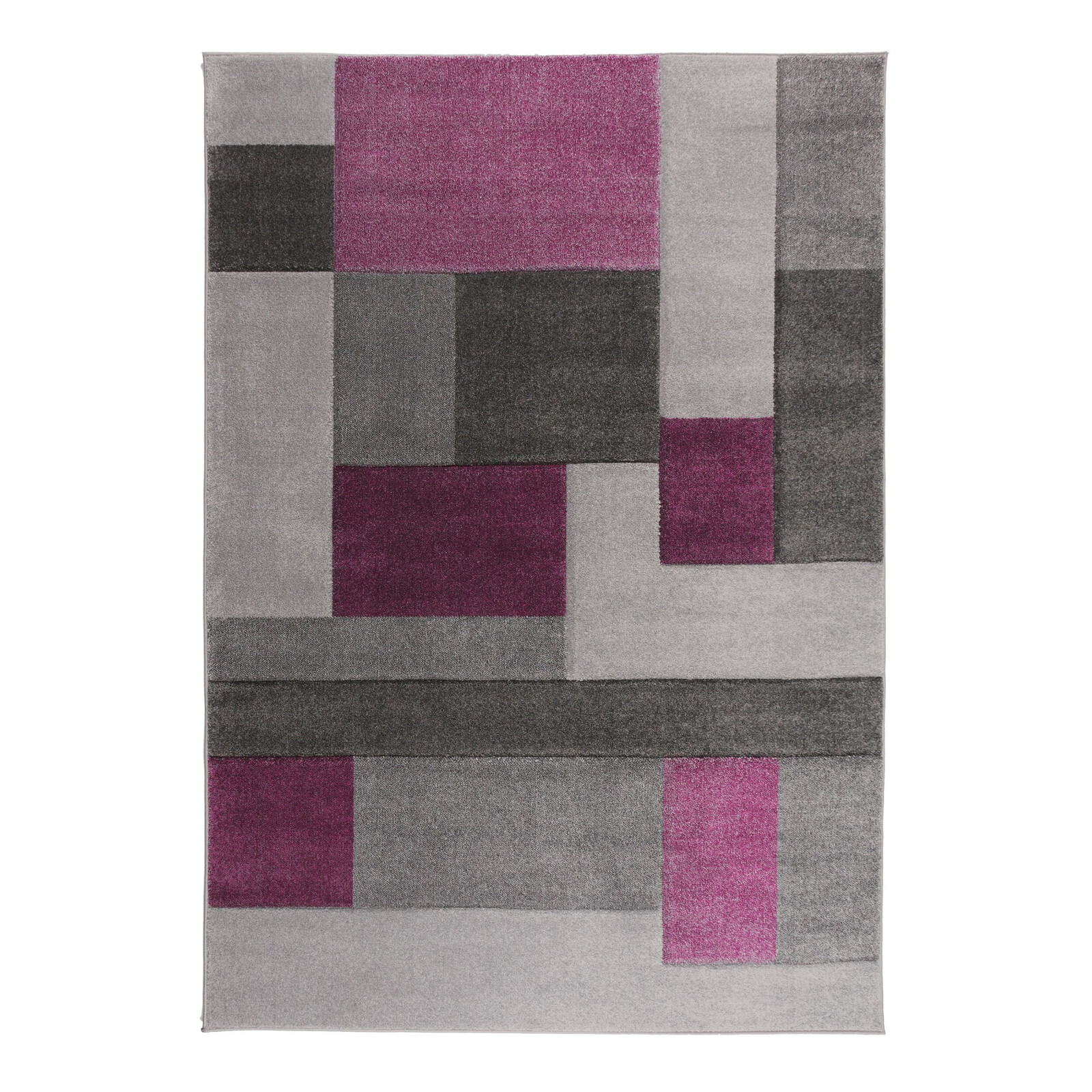 Kusový koberec Hand Carved Cosmos Purple/Grey - 80x150 cm Flair Rugs