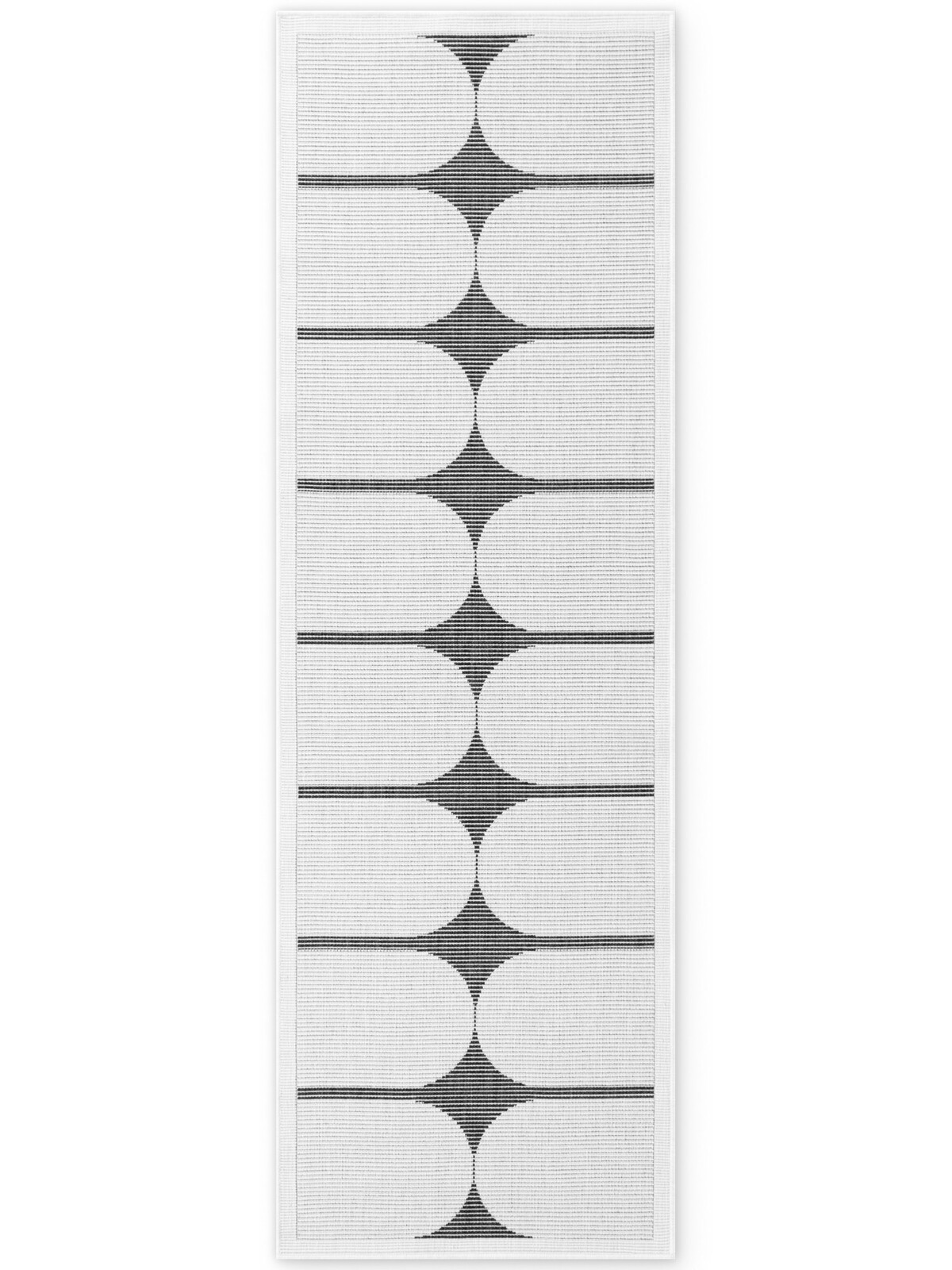 Běhoun Duet Bowen Black/White - na ven i na doma - 80x250 cm NORTHRUGS