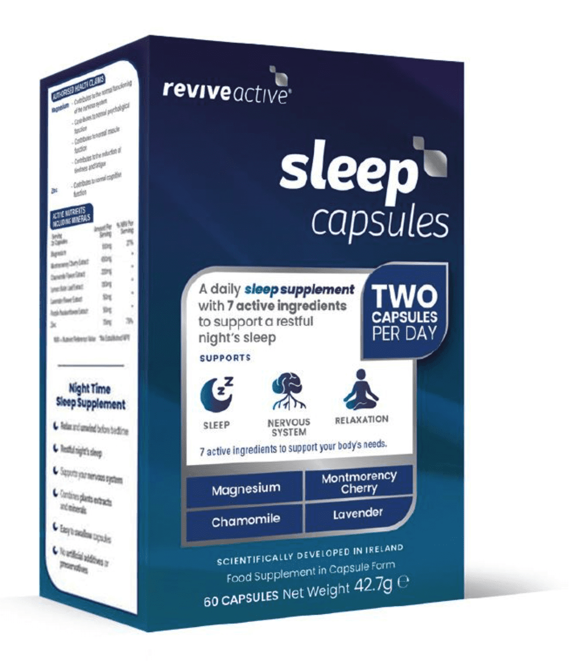 Revive Active Sleep Capsules, podpora spánku, 60 kapslí
