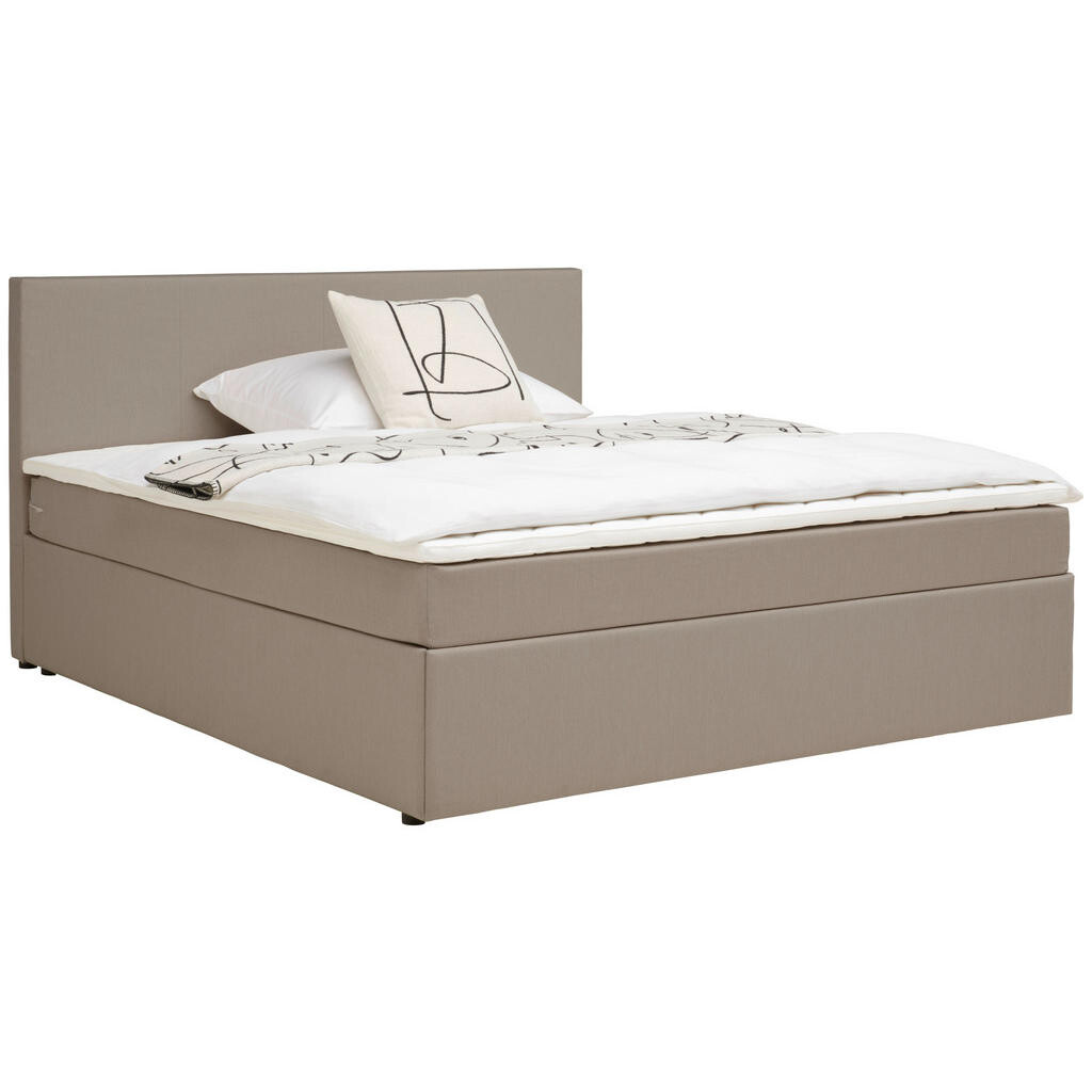 P & B AMERICKÁ POSTEL, 200/200 cm, pískové barvy