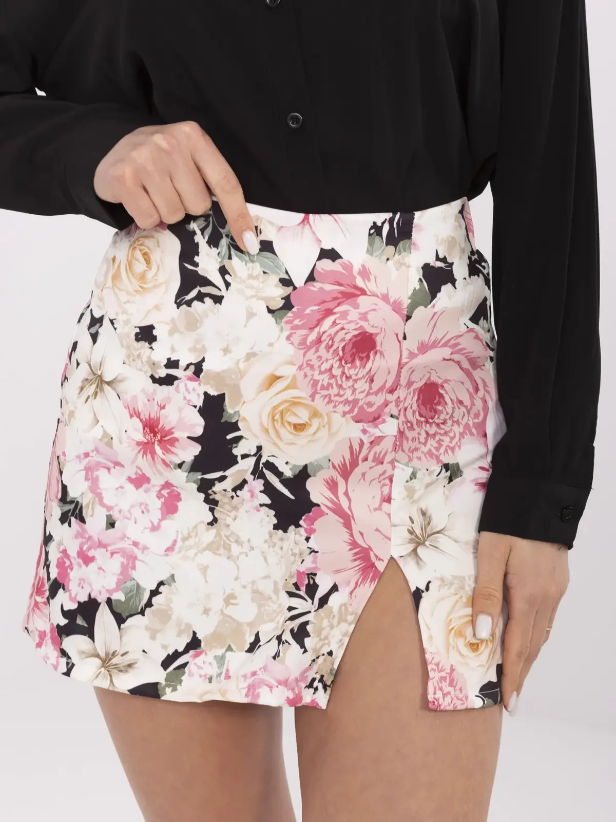 Skirt-DHJ-SD-A8933.12-black-pink