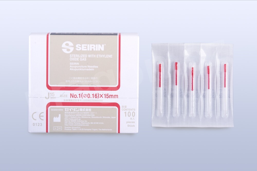Akupunkturní jehly Seirin J15-type 1 / 0,16 x 15 mm