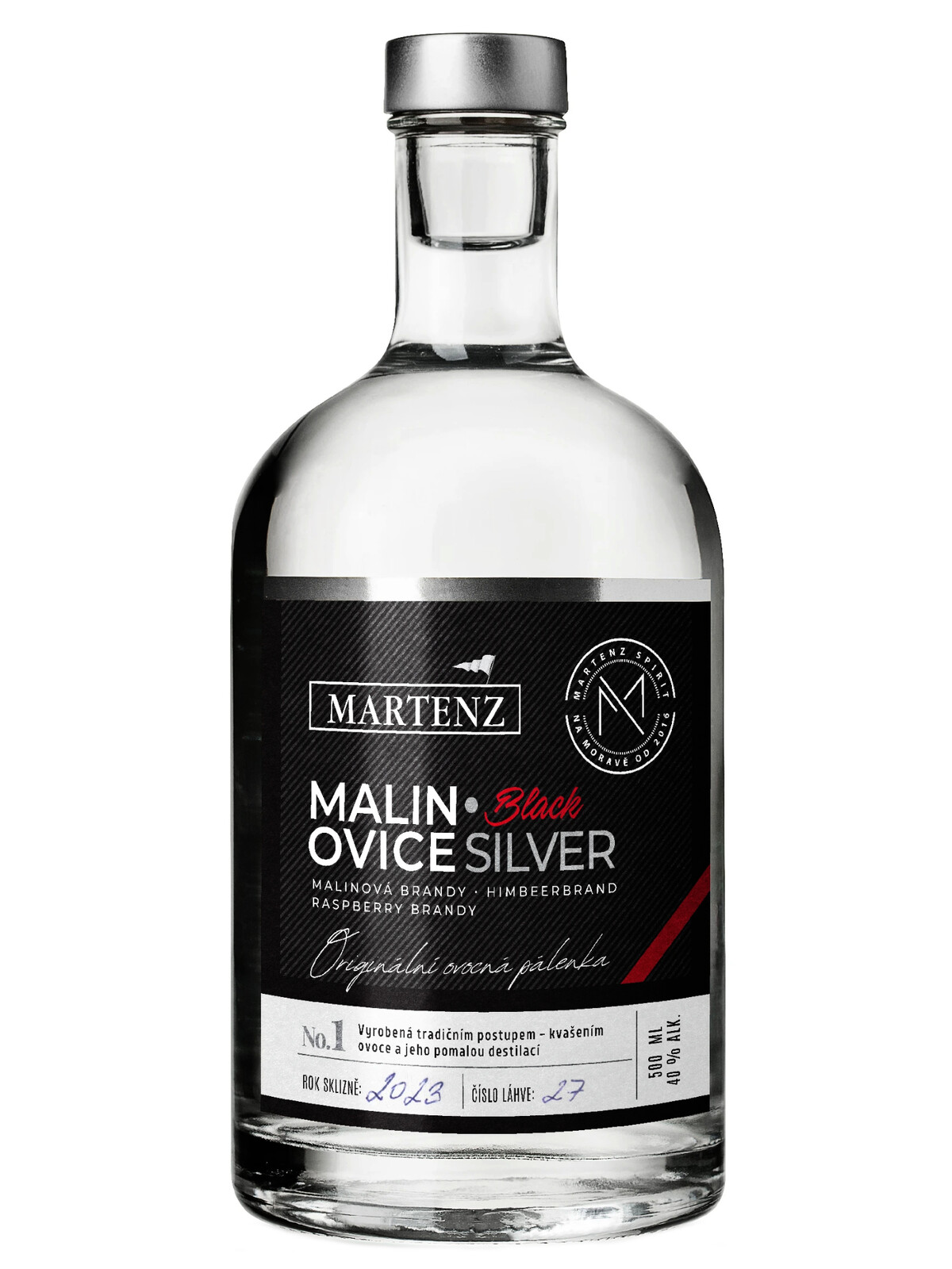 Martenz Malinovice Black SILVER 40% 0,5l