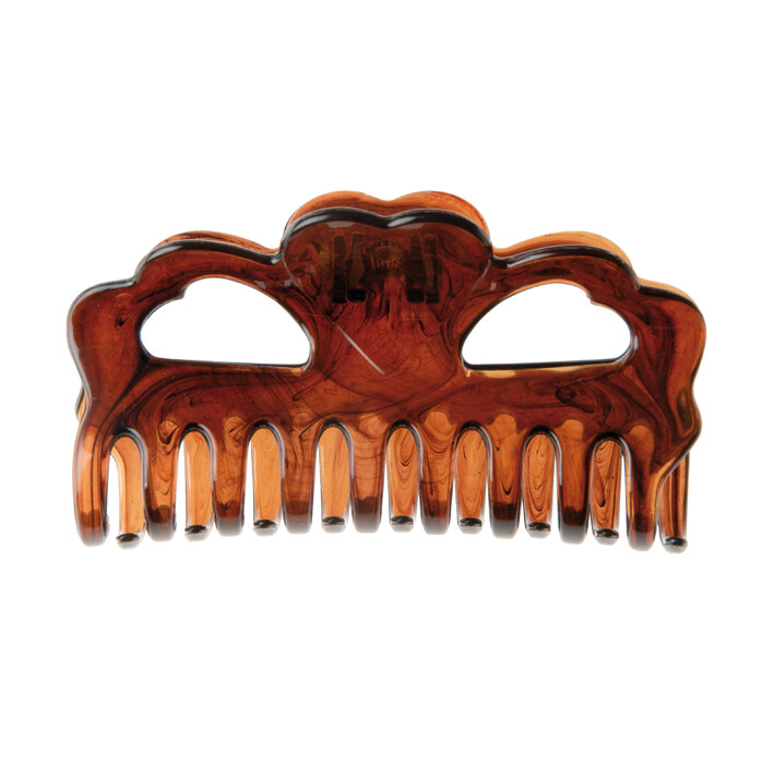 Eurostil 00073/50 Clamp Hearts Super Large Black - kolíček do vlasů extra velký, černý, 1ks