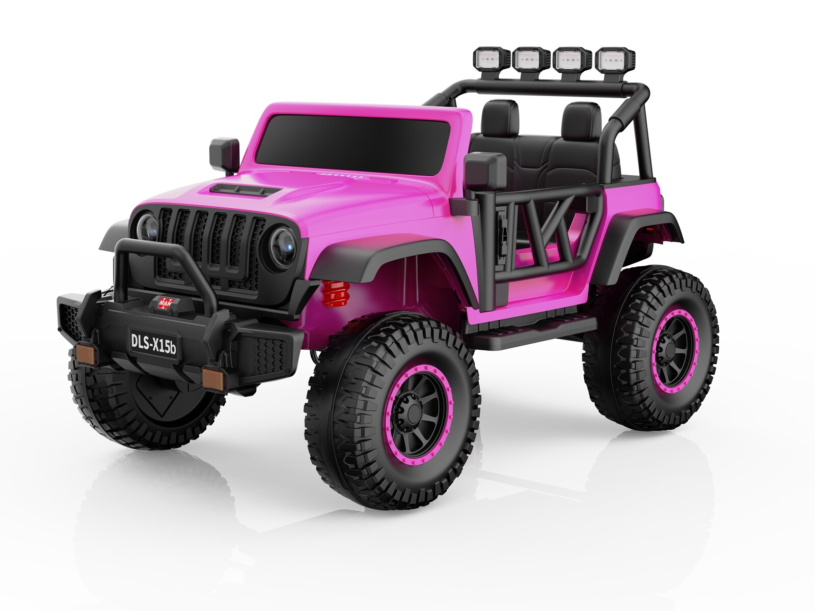 Mamido Mamido Elektrické autíčko Buggy BIG FOOT 4x4 rúžové 24V | 800W | 60 kg | EVA | LED | 2,4Ghz | ECO kůže