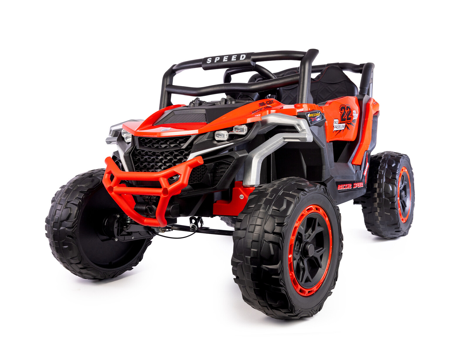 Mamido Mamido Elektrické autíčko Buggy Racing Speed 22 červené | 4x4 | 12V10Ah | 180W | EVA | LED | 2,4Ghz | ECO kůže