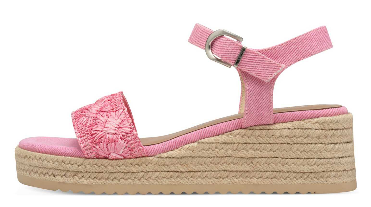 Tamaris 1-28059-44-531 Dámské sandály na klínku růžové 37