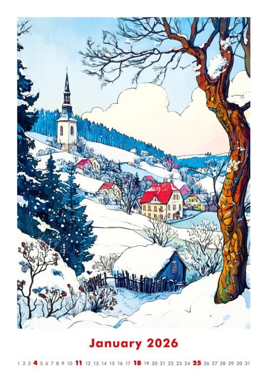 Art Naive 2026 - nástěnný kalendář