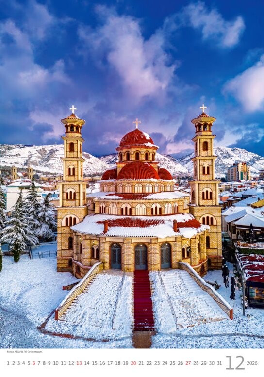 Europe 2026 - nástěnný kalendář