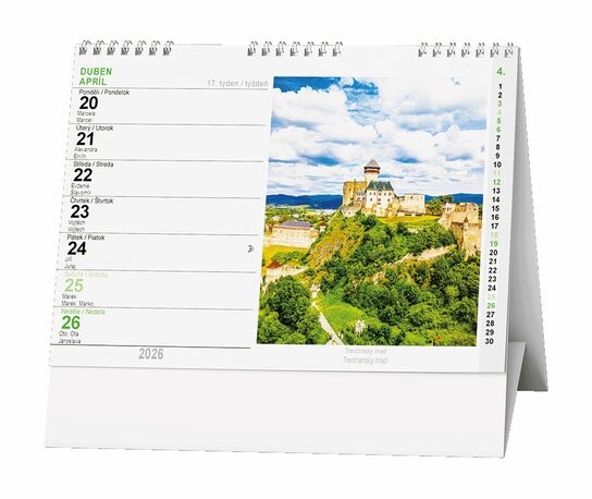 Slovensko 2026 - stolní kalendář