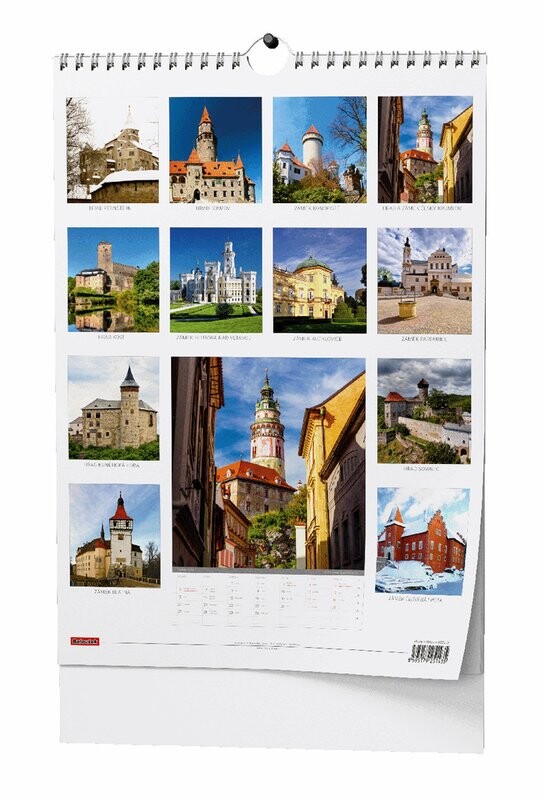 Hrady a zámky České republiky 2026 - nástěnný kalendář