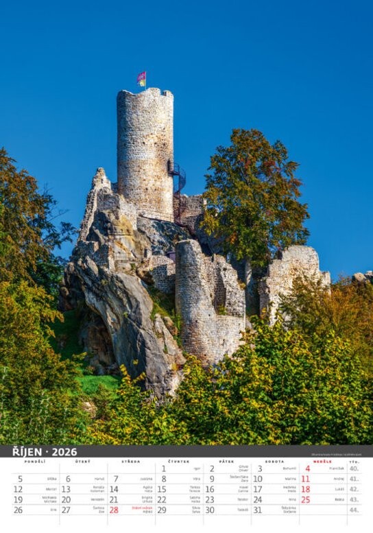 Český ráj 2026 - nástěnný kalendář