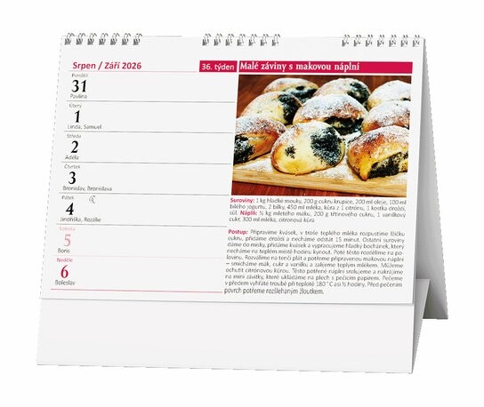 Sladké mňamky 2026 - stolní kalendář
