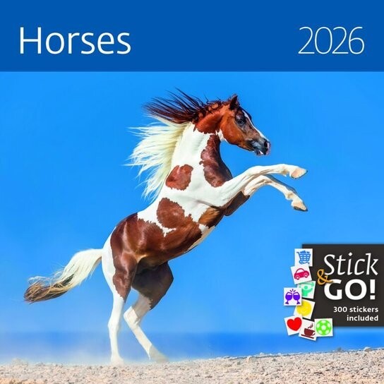 Horses 2026 - nástěnný kalendář