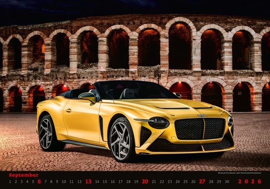 Cars 2026 - nástěnný kalendář