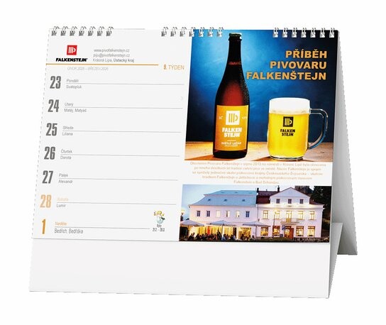 Rok 2026 s českými minipivovary - stolní kalendář