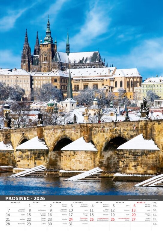 Česká republika 2026 - nástěnný kalendář