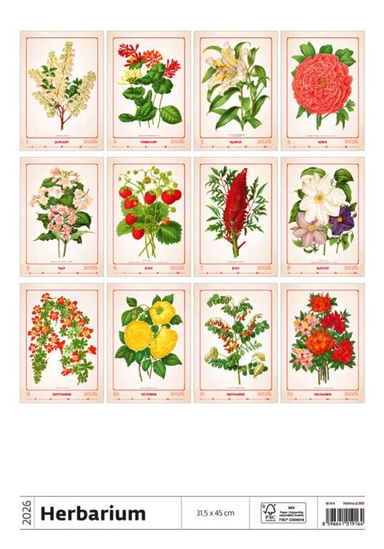 Herbarium 2026 - nástěnný kalendář