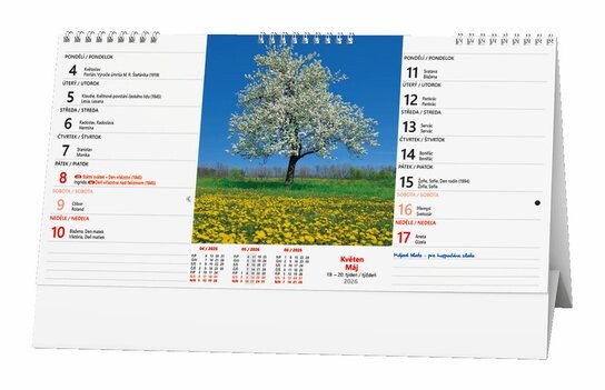 Z toulek 2026 - stolní kalendář