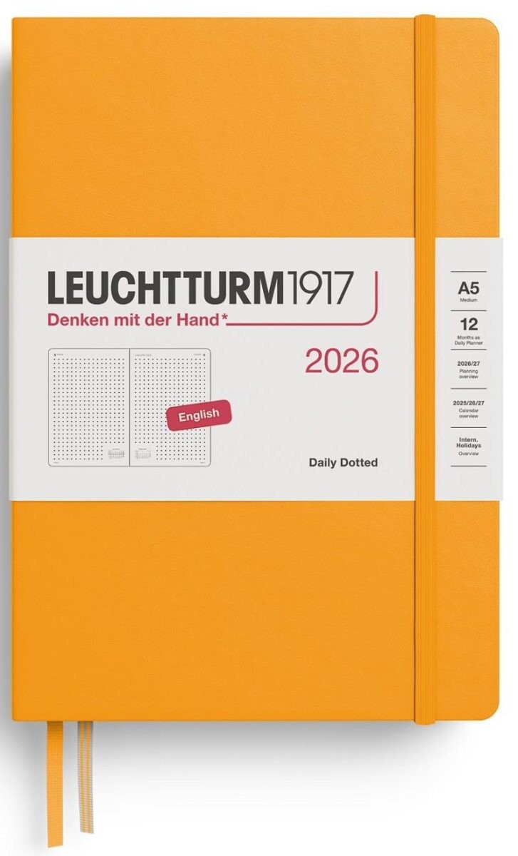 Daily Planner 2026 Medium (A5) Rising Sun - tečkovaný