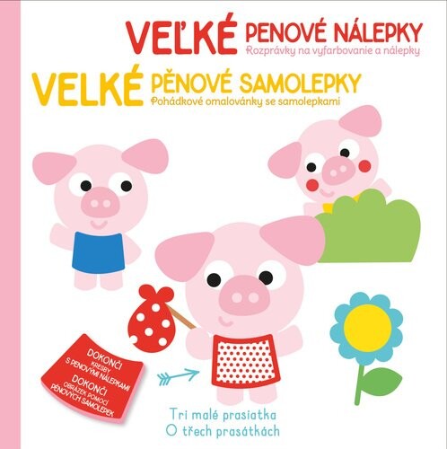 Velké pěnové samolepky O Třech prasátkách