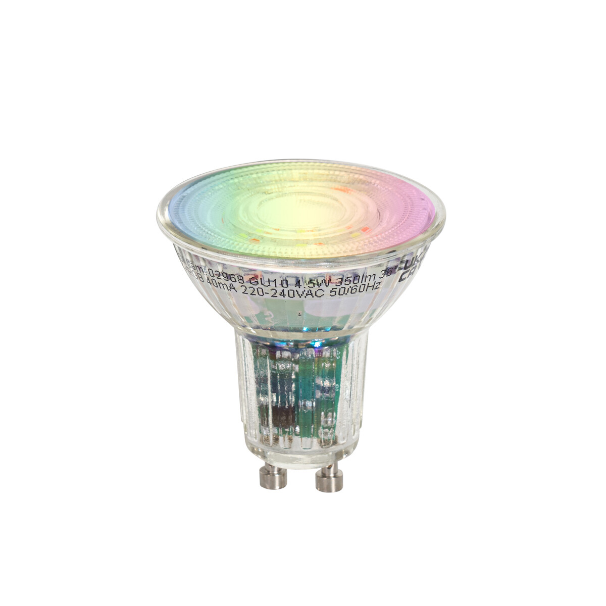 Chytré LED žárovky GU10 50 LED s vysokým jasem RGBW 4,5 W 350 lm 2700–6000 K