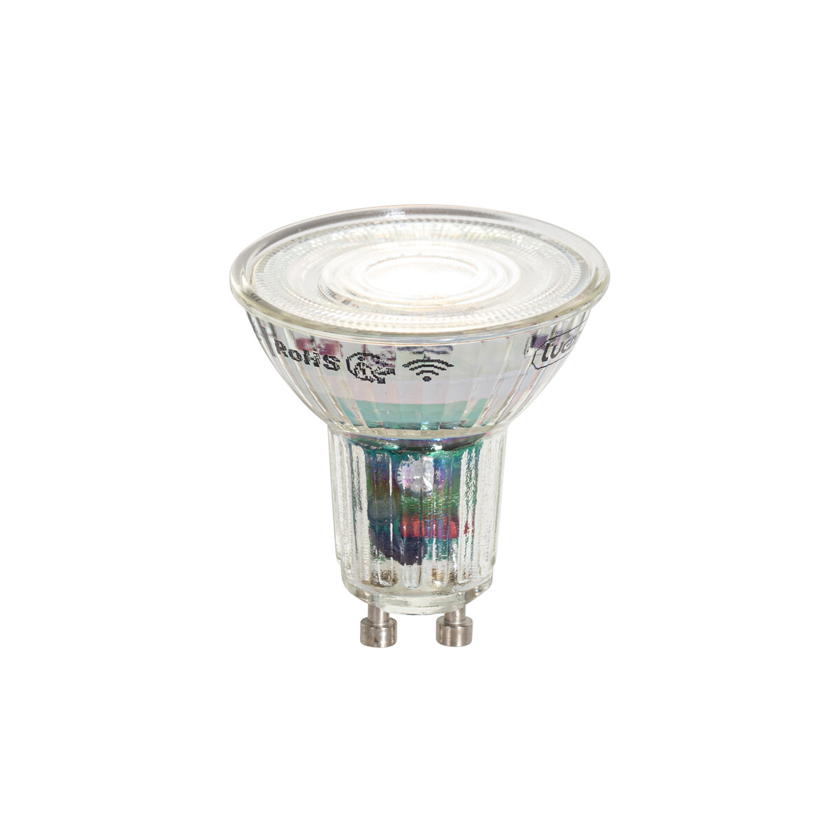 Chytré LED žárovky GU10 50 mm, jasné, 4,8 W, 400 lm, 1800–6500 K