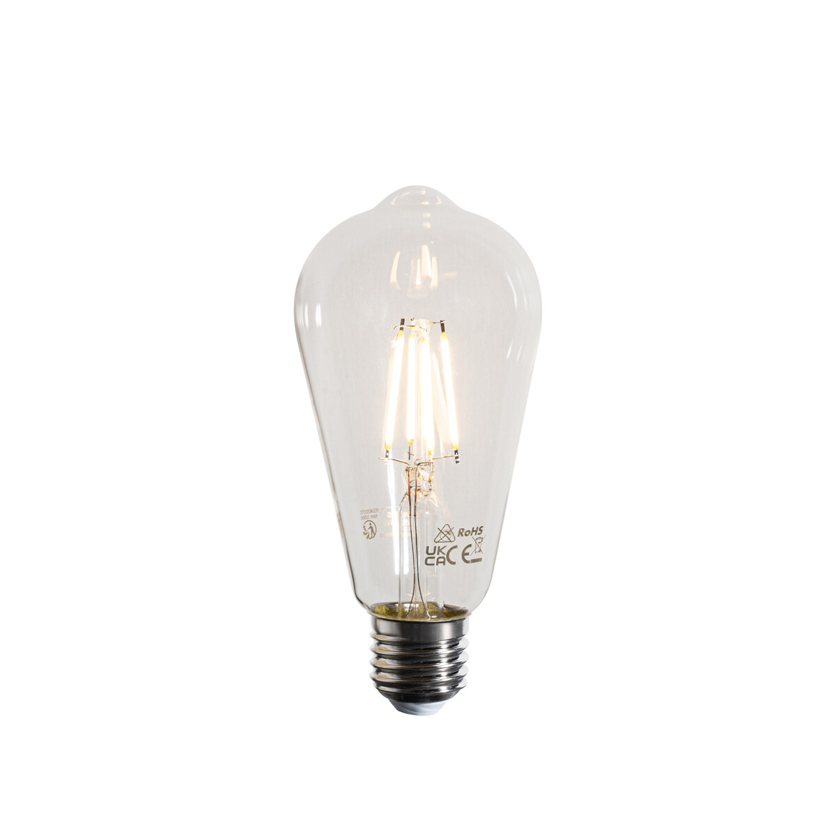 LED vláknové žárovky E27 ST64 čiré 4W 470lm 2700K