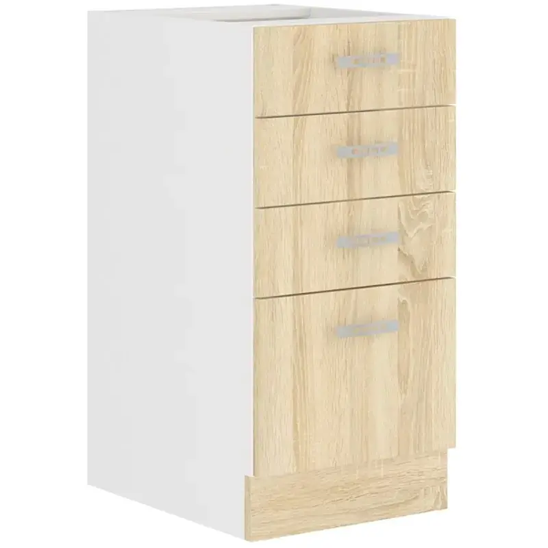 Falco Kuchyňská skříňka Sally 40-D-4S-BB sonoma