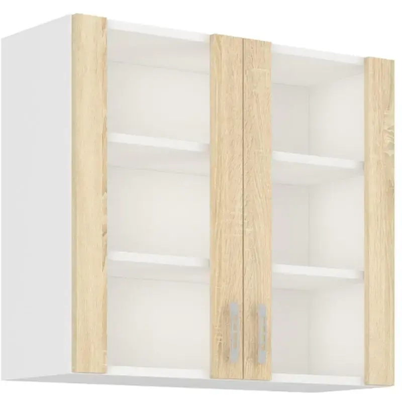 Falco Kuchyňská skříňka Sally 80-GS-72-2F sonoma/sklo