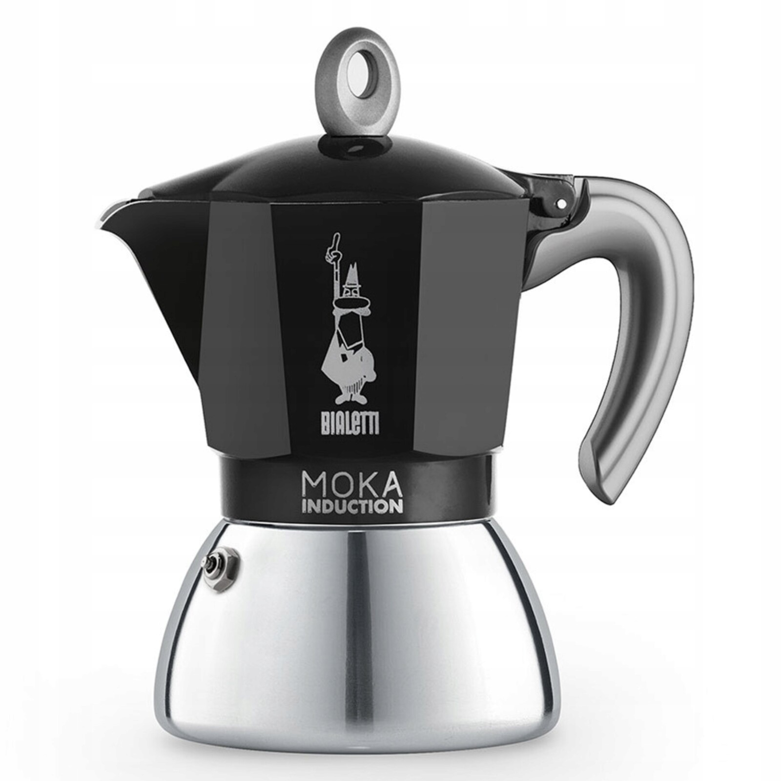 Kávovar Bialetti Moka Induction Black 6 cups 280 ml