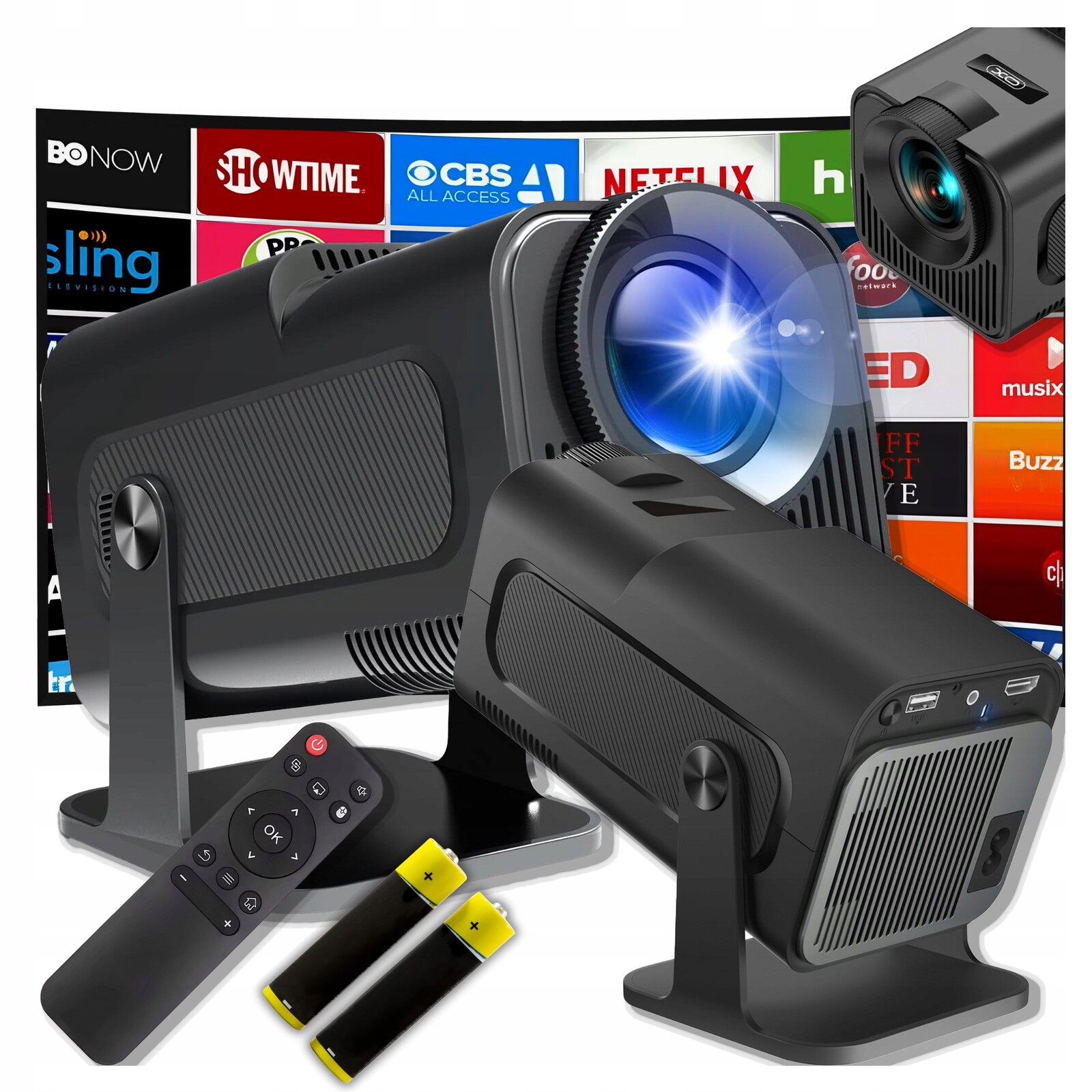 Projektor Mini Přenosný Android Led Wifi Full Hd Smart Tv HY320